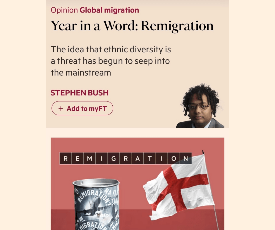 The normalisation of “remigration”